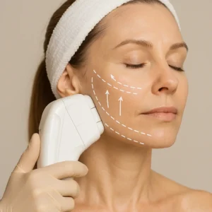 Woman having HI-FU to reduce wrinkles call LA LIPO Dorchester Now!