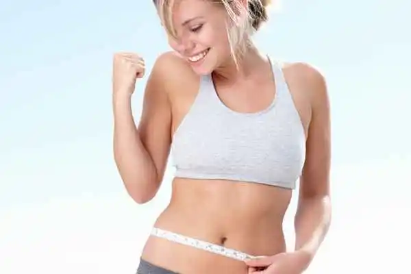 woman happy after fat reduction treatment Dorchester