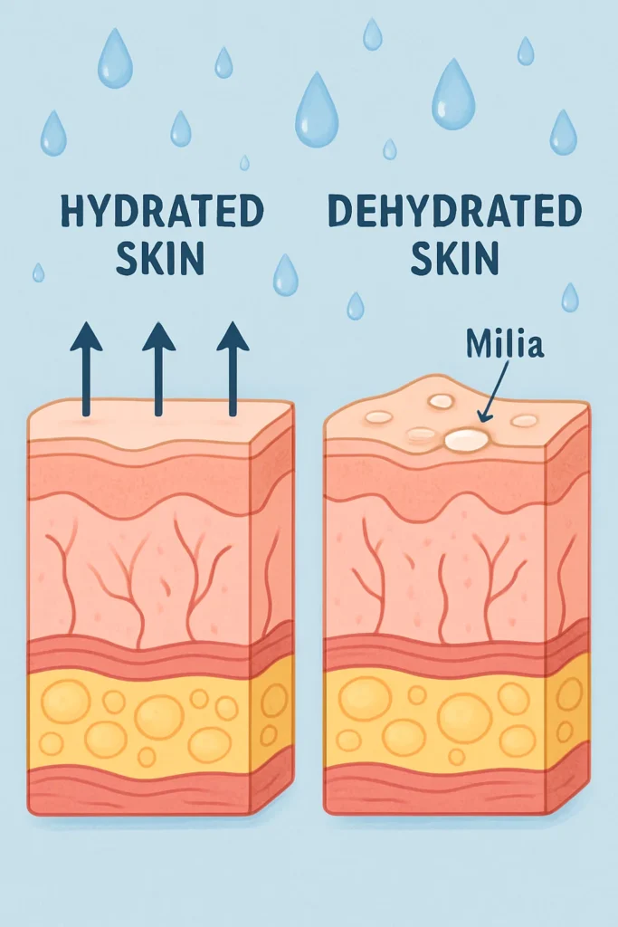 The importance of hydration and milia production Dorchester