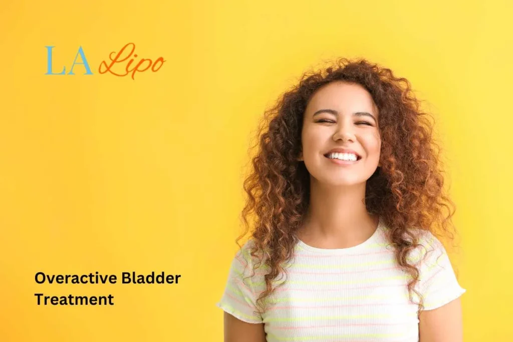 woman smiling about overactive bladder treatment Dorchester solutions
