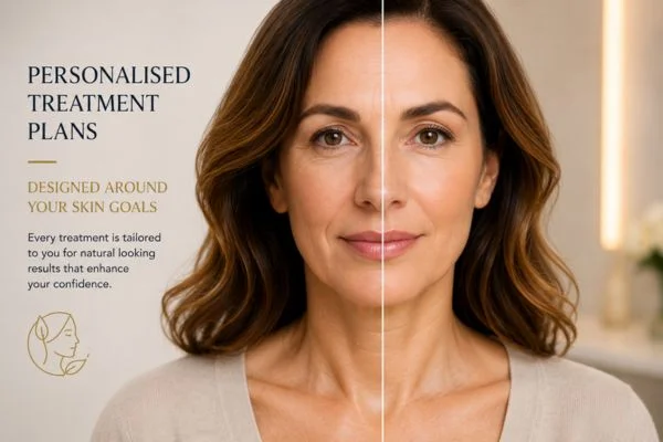Before and after results of Collagen Lift Therapy Dorchester